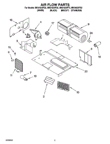 04 - Air Flow Parts parts for Whirlpool Microwave MH3185XPQ2 from AppliancePartsPros.com
