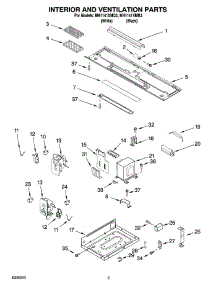 03 - Interior And Ventilation Parts parts for Whirlpool Microwave MH1141XMB3 from AppliancePartsPros.com