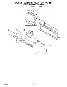 06 - Cabinet And Installation Parts parts for Whirlpool Microwave MH1141XMB3 from AppliancePartsPros.com