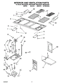 03 - Interior And Ventilation Parts parts for Whirlpool Microwave MH3184XPB0 from AppliancePartsPros.com
