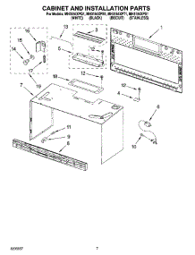 06 - Cabinet And Installation Parts parts for Whirlpool Microwave MH3184XPS1 from AppliancePartsPros.com