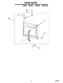 02 - Door Parts parts for Whirlpool Microwave MH3184XPQ1 from AppliancePartsPros.com