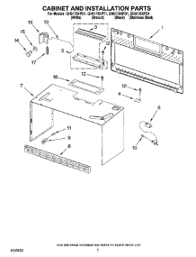 06 - Cabinet And Installation Parts parts for Whirlpool Microwave GH6178XPQ1 from AppliancePartsPros.com