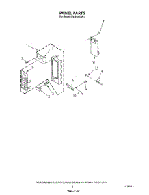 05 - Panel parts for Whirlpool Microwave MW3601XW0 from AppliancePartsPros.com