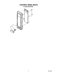 06 - Control Panel parts for Whirlpool Microwave MT6120XYB0 from AppliancePartsPros.com