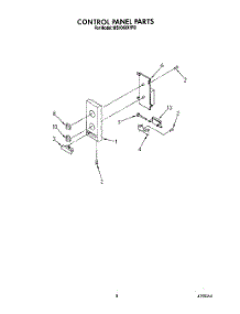 05 - Control Panel parts for Whirlpool Microwave MS1060XYR0 from AppliancePartsPros.com