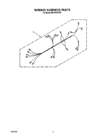 06 - Wiring Harness, Lit / Optional parts for Whirlpool Microwave MS1060XYR0 from AppliancePartsPros.com