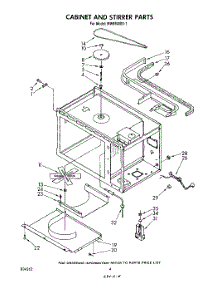03 - Cabinet And Stirrer parts for Whirlpool Microwave MW8900XS1 from AppliancePartsPros.com