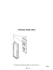 05 - Control Panel parts for Whirlpool Microwave MW8900XS1 from AppliancePartsPros.com