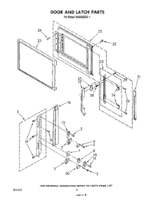 06 - Door Latch parts for Whirlpool Microwave MW8900XS1 from AppliancePartsPros.com
