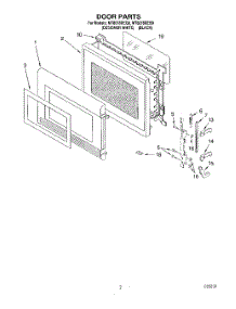 02 - Door parts for Whirlpool Microwave MT8078XEB0 from AppliancePartsPros.com