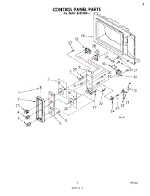 05 - Control Panel parts for Whirlpool Microwave RJM74501 from AppliancePartsPros.com