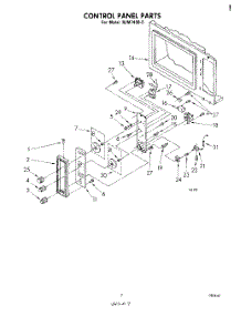 05 - Control Panel parts for Whirlpool Microwave RJM74500 from AppliancePartsPros.com