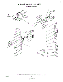 06 - Wiring Harness parts for Whirlpool Microwave RJM74500 from AppliancePartsPros.com