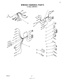 06 - Wiring Harness parts for Whirlpool Microwave RJM74501 from AppliancePartsPros.com
