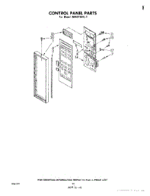 07 - Control Panel parts for Whirlpool Microwave MW8750XL2 from AppliancePartsPros.com