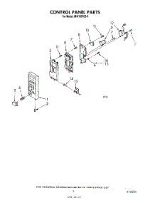 05 - Control Panel parts for Whirlpool Microwave MW1500XS0 from AppliancePartsPros.com