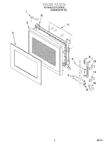 02 - Door parts for Whirlpool Microwave MT7070XDQ0 from AppliancePartsPros.com