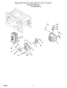 05 - Magnetron & Air Flow parts for Whirlpool Microwave MT7070XDQ0 from AppliancePartsPros.com