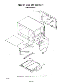 03 - Cabinet And Stirrer parts for Whirlpool Microwave MW1000XP1 from AppliancePartsPros.com