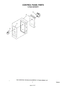 05 - Control Panel , Literature And Optional parts for Whirlpool Microwave MW1000XP1 from AppliancePartsPros.com