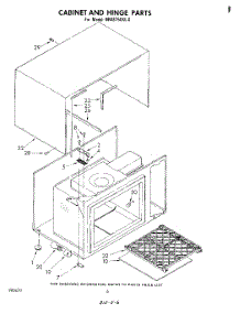 04 - Cabinet And Hinge parts for Whirlpool Microwave MW8750XL0 from AppliancePartsPros.com