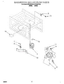 02 - Magnetron And Air Flow parts for Whirlpool Microwave MT6125XBQ0 from AppliancePartsPros.com