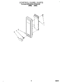 05 - Control Panel parts for Whirlpool Microwave MT6125XBQ0 from AppliancePartsPros.com