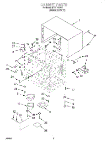 03 - Cabinet, Literature parts for Whirlpool Microwave MT7118XDQ1 from AppliancePartsPros.com