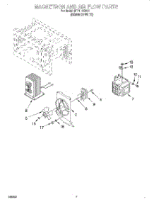 05 - Magnetron And Air Flow parts for Whirlpool Microwave MT7118XDQ1 from AppliancePartsPros.com