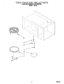 04 - Turn Table And Grille parts for Whirlpool Microwave MT3090XBQ0 from AppliancePartsPros.com