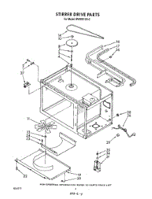 03 - Stirrer Drive , Lit / Optional And Li parts for Whirlpool Microwave MW8901XS0 from AppliancePartsPros.com