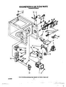 04 - Magnetron And Air Flow, Optional parts for Whirlpool Microwave MT2150XW1 from AppliancePartsPros.com