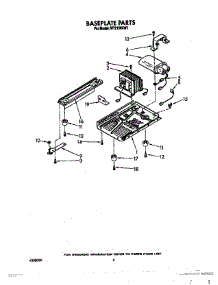 05 - Baseplate parts for Whirlpool Microwave MT2150XW1 from AppliancePartsPros.com