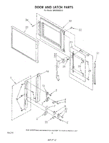 06 - Door And Latch parts for Whirlpool Microwave MW8900XS2 from AppliancePartsPros.com
