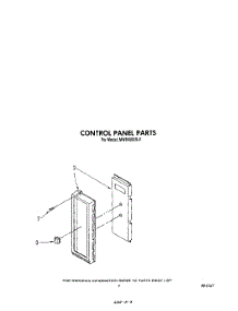 05 - Control Panel parts for Whirlpool Microwave MW8400XS1 from AppliancePartsPros.com