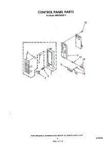 05 - Control Panel parts for Whirlpool Microwave MW3500XW0 from AppliancePartsPros.com