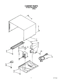03 - Cabinet parts for Whirlpool Microwave MT5120XAQ0 from AppliancePartsPros.com