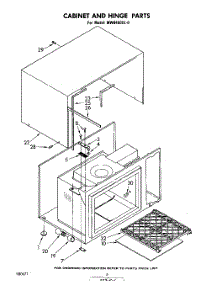 04 - Cabinet And Hinge parts for Whirlpool Microwave MW8450XL0 from AppliancePartsPros.com