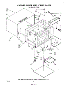 03 - Cabinet, Hinge And Stirrer , Literature parts for Whirlpool Microwave RJM75001 from AppliancePartsPros.com