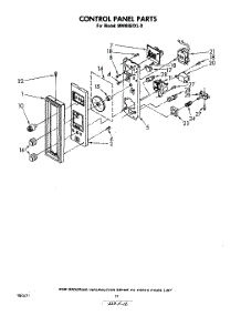 07 - Control Panel parts for Whirlpool Microwave MW8450XL0 from AppliancePartsPros.com