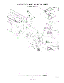 05 - Magnetron And Air Flow parts for Whirlpool Microwave RJM75001 from AppliancePartsPros.com