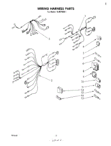 06 - Wiring Harness parts for Whirlpool Microwave RJM75001 from AppliancePartsPros.com