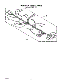 06 - Wiring Harness, Lit / Optional parts for Whirlpool Microwave MW3601XW1 from AppliancePartsPros.com