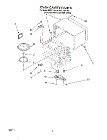 03 - Oven Cavity parts for Whirlpool Microwave MT5111XDQ0 from AppliancePartsPros.com