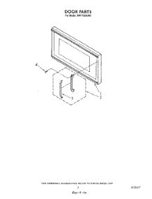 03 - Door , Lit / Optional parts for Whirlpool Microwave MW7400XW0 from AppliancePartsPros.com