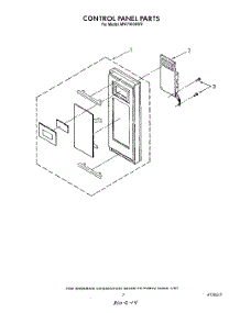 06 - Control Panel parts for Whirlpool Microwave MW7400XW0 from AppliancePartsPros.com