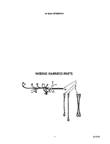 07 - Wiring Harness parts for Whirlpool Microwave MT6900XW0 from AppliancePartsPros.com