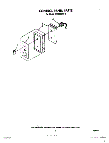 05 - Control Panel, Lit / Optional parts for Whirlpool Microwave MW1000XP0 from AppliancePartsPros.com