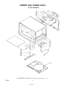 03 - Cabinet And Stirrer parts for Whirlpool Microwave MW3500XP2 from AppliancePartsPros.com